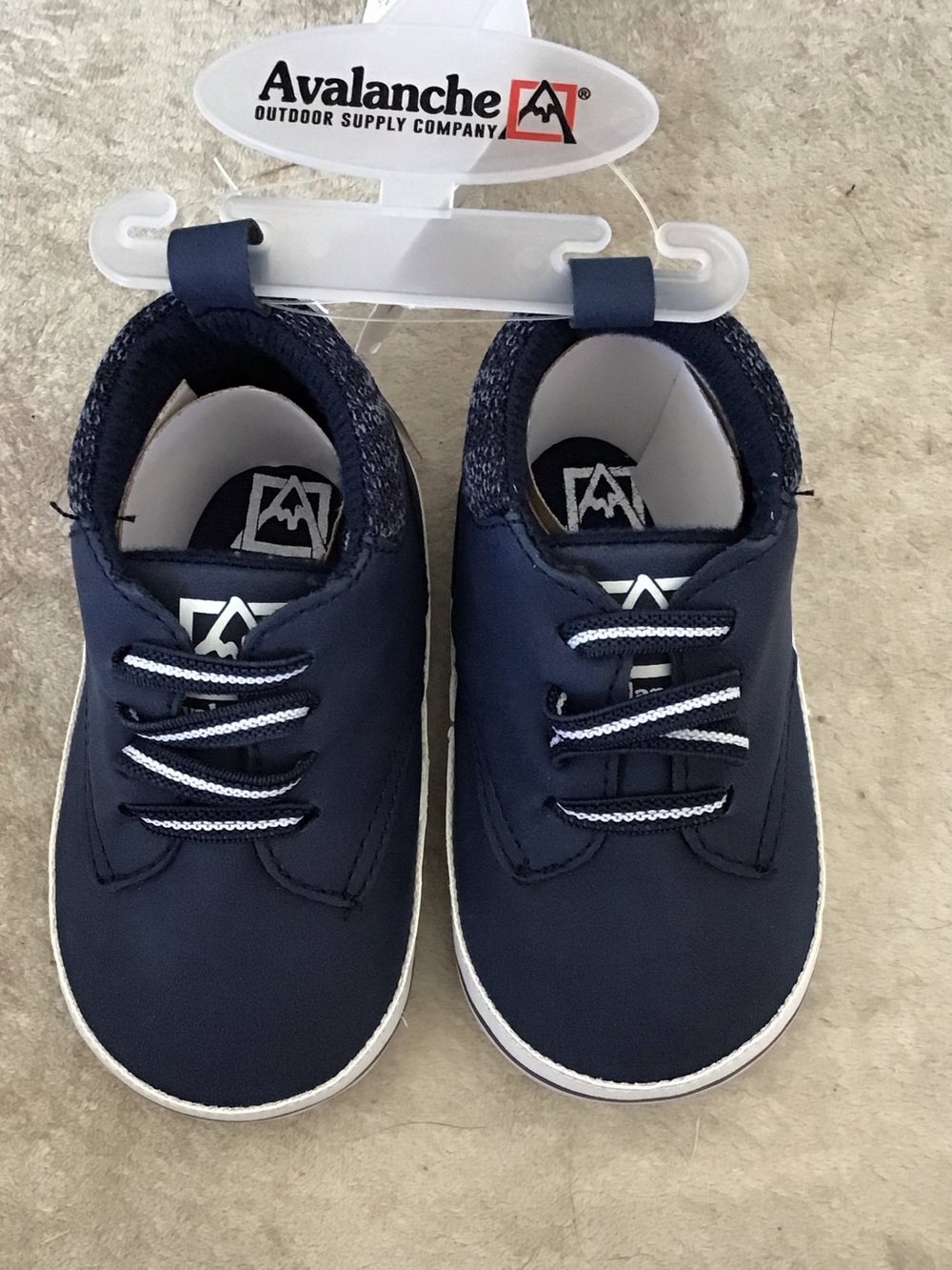 Avalanche Navy and White Kids Sneakers